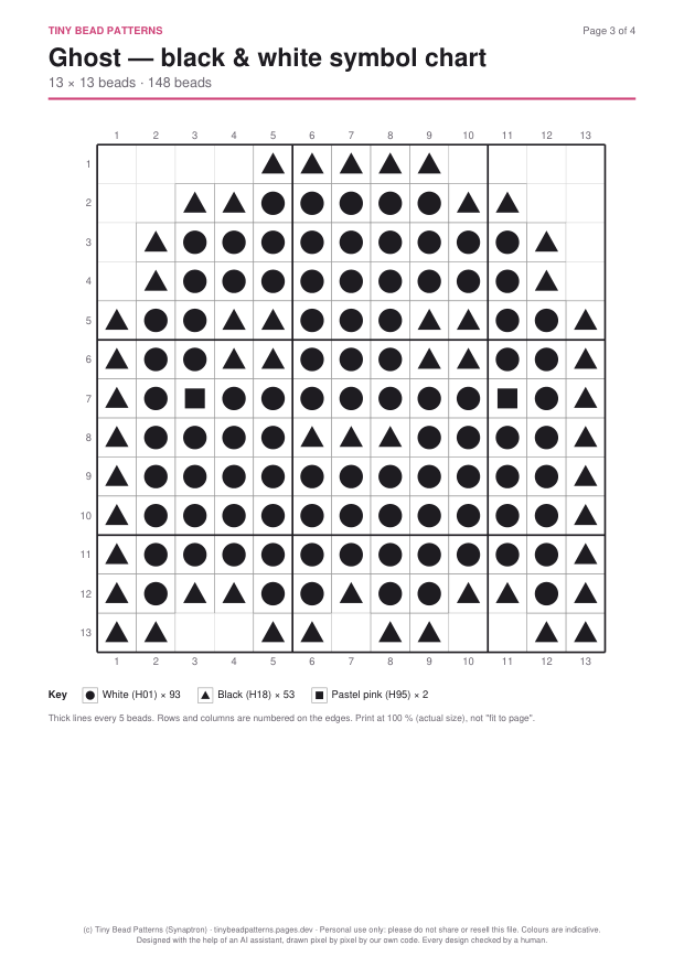 3. Black & white symbol chart